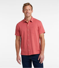 Men's Lakewashed Performance Shirts Short-Sleeve Button-Front Shirt
