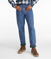 Men's Double L® Jeans Classic Fit Fleece-Lined