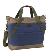 Insulated Waxed-Canvas Tote Large