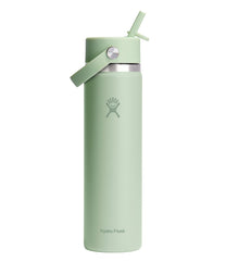 Hydro Flask Wide Mouth Water Bottle with Flex Straw Cap 24 oz.