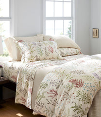 Botanical Floral Flannel Sheet Collection