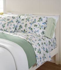 Jess Franks Blueberry Print Percale Sheet Set Collection