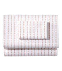 Sunwashed Percale Sheet Collection Stripe Leaf