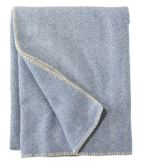 Washable Wool Blanket Herringbone