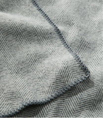 Washable Wool Blanket Herringbone