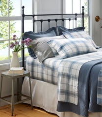 Organic Flannel Sheet Collection Plaid