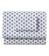 Block Floral Print Sunwashed Percale Sheet Collection
