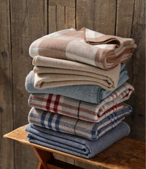 Plaid Washable Wool Blanket