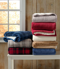 Wicked Plush Sherpa Throw Plaid