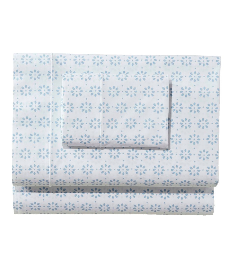 Print Sunwashed Percale Sheet Collection