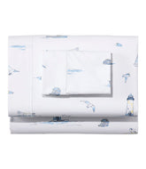 Nautical Boats Percale Sheet Collection
