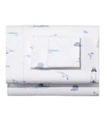 Nautical Boats Percale Sheet Collection