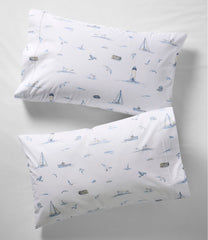 Nautical Boats Percale Sheet Collection