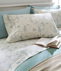 Lakeside Toile Percale Sheet Collection