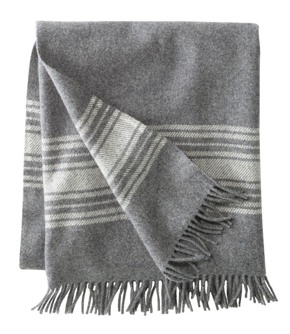 Washable Wool Throw Striped