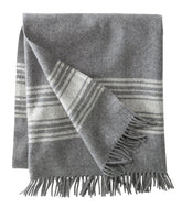 Washable Wool Throw Striped