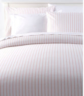 Stripe Leaf Sunwashed Percale Comforter Cover