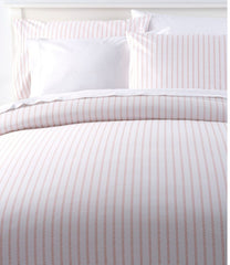Stripe Leaf Sunwashed Percale Comforter Cover