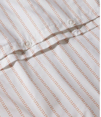 Stripe Leaf Sunwashed Percale Comforter Cover