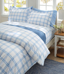 280-Thread-Count Pima Cotton Percale Comforter Cover Collection Windowpane