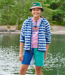 Kids' Bean's Reversible Cotton Bucket Hat