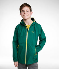 Kids' Wind and Rain Jacket Reflective Zipper