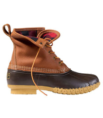 Flannel-Lined Insulated Men's Bean Boots 8"