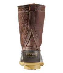 10" Shearling-Lined Tumbled Leather Men's Bean Boots