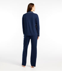 Women's Super-Soft Shrink-Free Pajama Set Button-Front