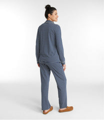 Stripe Women's Super-Soft Shrink-Free Button Front Pajama Set