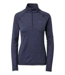 Women's L.L.Bean Midweight Base Layer Crew Top 1/4 Zip
