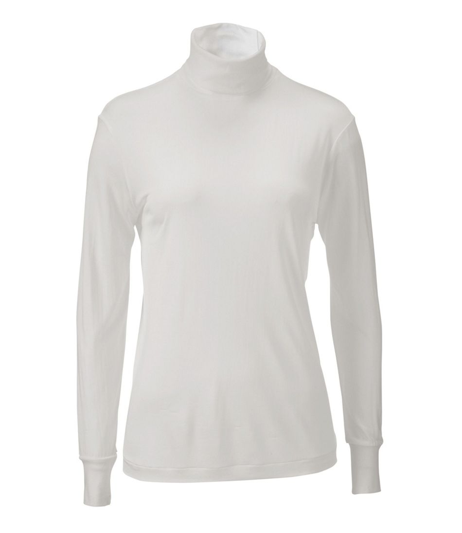 Women's Silk Underwear Turtleneck