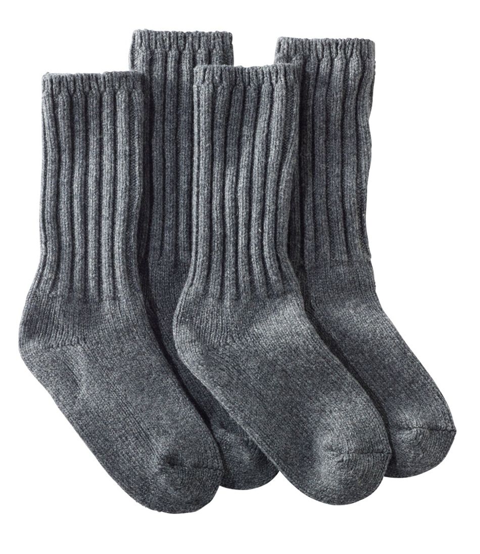 Adults' Merino Wool Ragg Socks 10" 2-Pack
