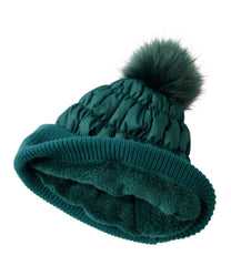 Women's Puffer Pom Hat