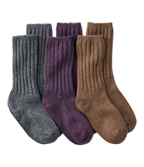 3-Pack Adults' Merino Wool Ragg Socks