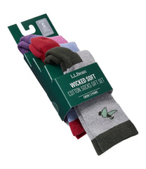 3-Pack Adults' Wicked Soft Cotton Socks Animal Gift Set