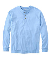 Traditional Fit Men's Carefree Unshrinkable Tee Long-Sleeve Henley