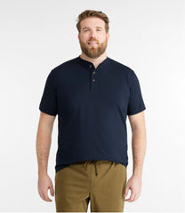 Men's Carefree Unshrinkable Tee Traditional Fit Henley