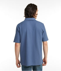 Hemmed Short-Sleeve with Pocket Men's Premium Double L® Polo