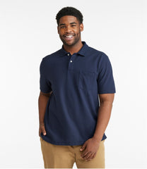 Hemmed Short-Sleeve with Pocket Men's Premium Double L® Polo