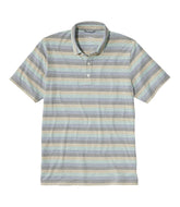 Stripe Men's Comfort Stretch Performance® Pima Polo Short-Sleeve