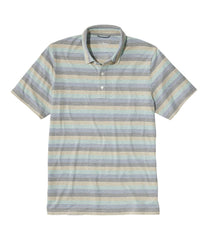 Stripe Men's Comfort Stretch Performance® Pima Polo Short-Sleeve