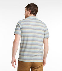 Stripe Men's Comfort Stretch Performance® Pima Polo Short-Sleeve