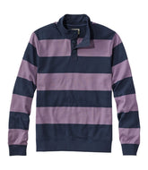 Mockneck Stripe Men's Bean's Vintage Soft Rugby