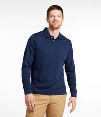 Men's Comfort Stretch Performance® Polo Slightly Fitted Long-Sleeve