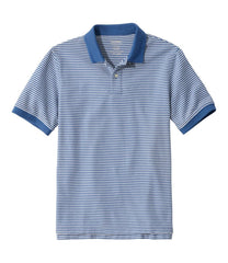 Banded Short-Sleeve Without Pocket Stripe Men's Premium Double L® Polo
