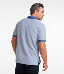 Banded Short-Sleeve Without Pocket Stripe Men's Premium Double L® Polo