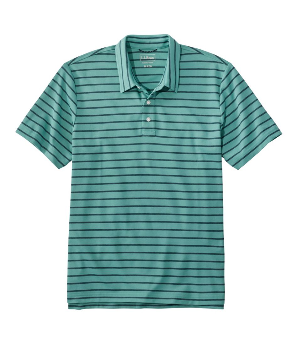 Men's Comfort Stretch Performance® Polo Slightly Fitted Short-Sleeve Stripe