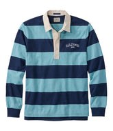 Stripe Embroidered Men's Bean's Vintage Soft Rugby