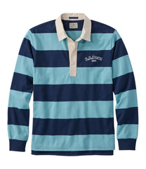 Stripe Embroidered Men's Bean's Vintage Soft Rugby